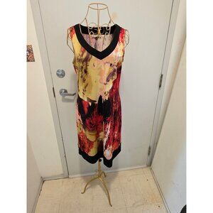 Lori Michaels Women's Abstract Print Sleeveless Dress Size W14